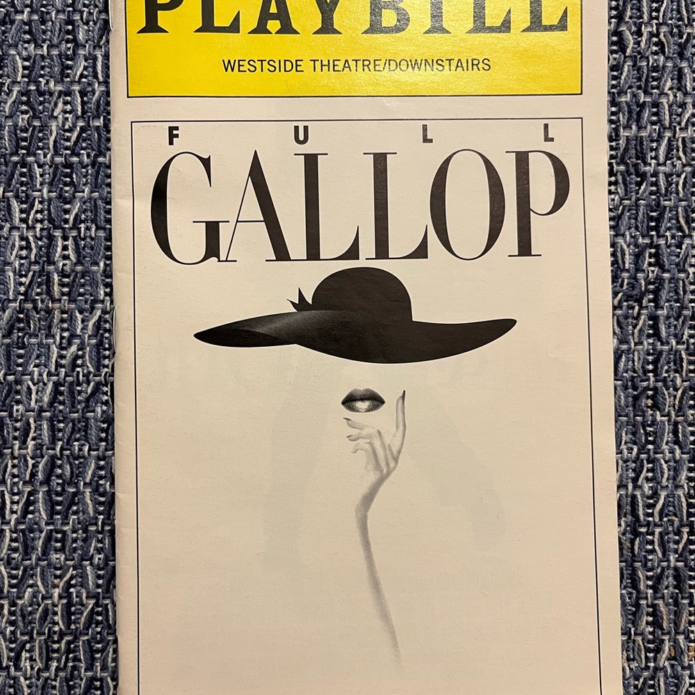 Diana Vreeland Full Gallop Playbill, Mid-90s